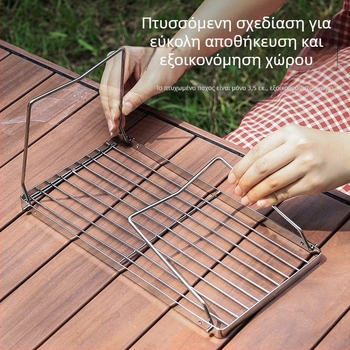 Εξωτερική πτυσσόμενη σόμπα γελοιογραφίας, φούρνος κάμπινγκ, τσάι, μαγείρεμα, οικιακή εσωτερική ψησταριά με κάρβουνο, ψησταριά σόμπας