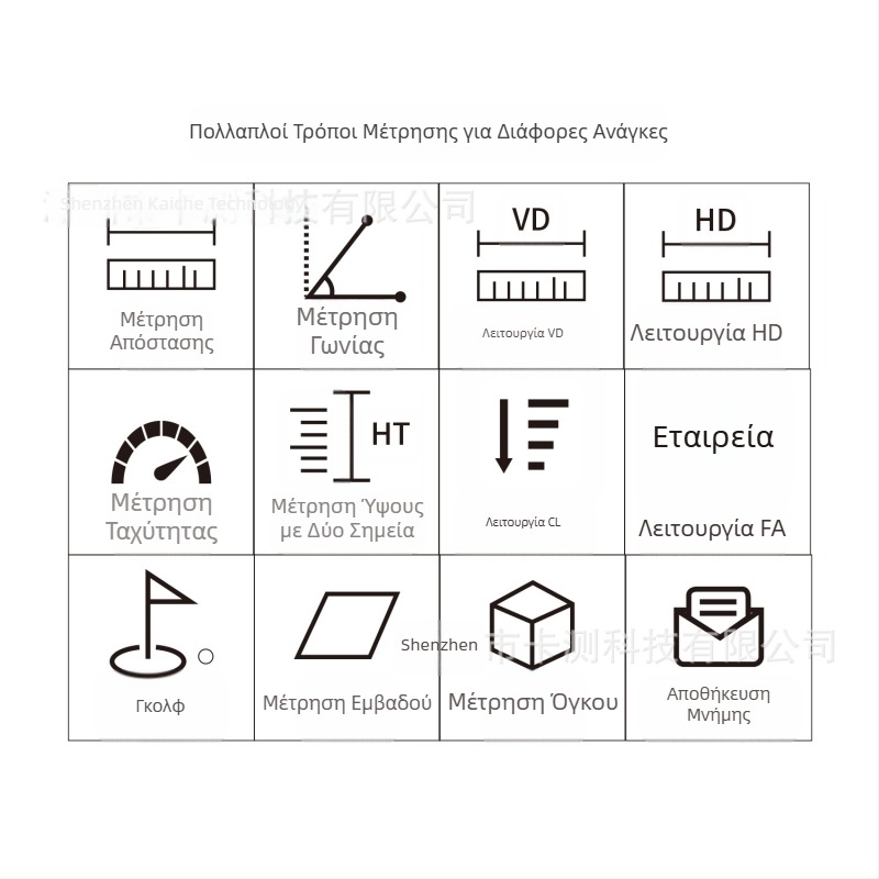 Επαναφορτιζόμενο τηλεσκόπιο με λέιζερ, αφής, πλευρική οθόνη, φωνητική ανακοίνωση, ένταση ήχου, πολλαπλές λειτουργίες γκολφ