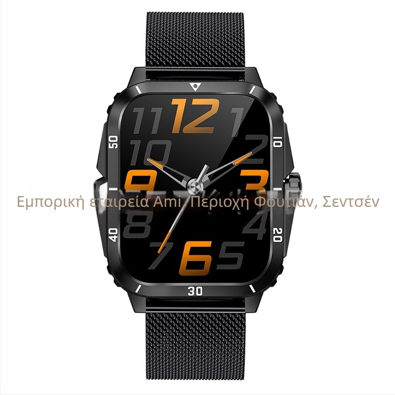 Έξυπνο ρολόι Kt71 για διασυνοριακή χρήση με παρακολούθηση καρδιακών παλμών, κλήσεις Bluetooth, κλήση, μέτρηση βημάτων, λειτουργίες πολλαπλών αθλημάτων και πολυλειτουργικό ρολόι αθλημάτων