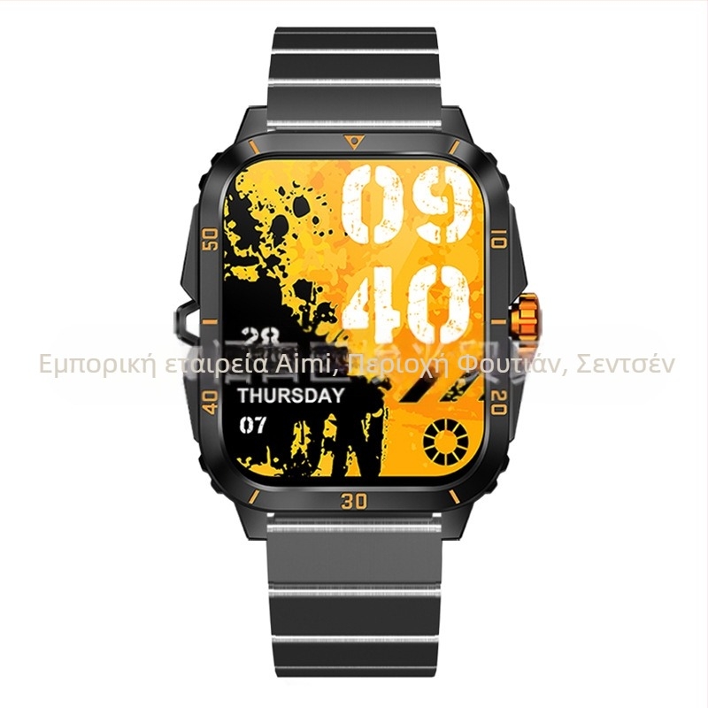 Έξυπνο ρολόι Kt71 για διασυνοριακή χρήση με παρακολούθηση καρδιακών παλμών, κλήσεις Bluetooth, κλήση, μέτρηση βημάτων, λειτουργίες πολλαπλών αθλημάτων και πολυλειτουργικό ρολόι αθλημάτων