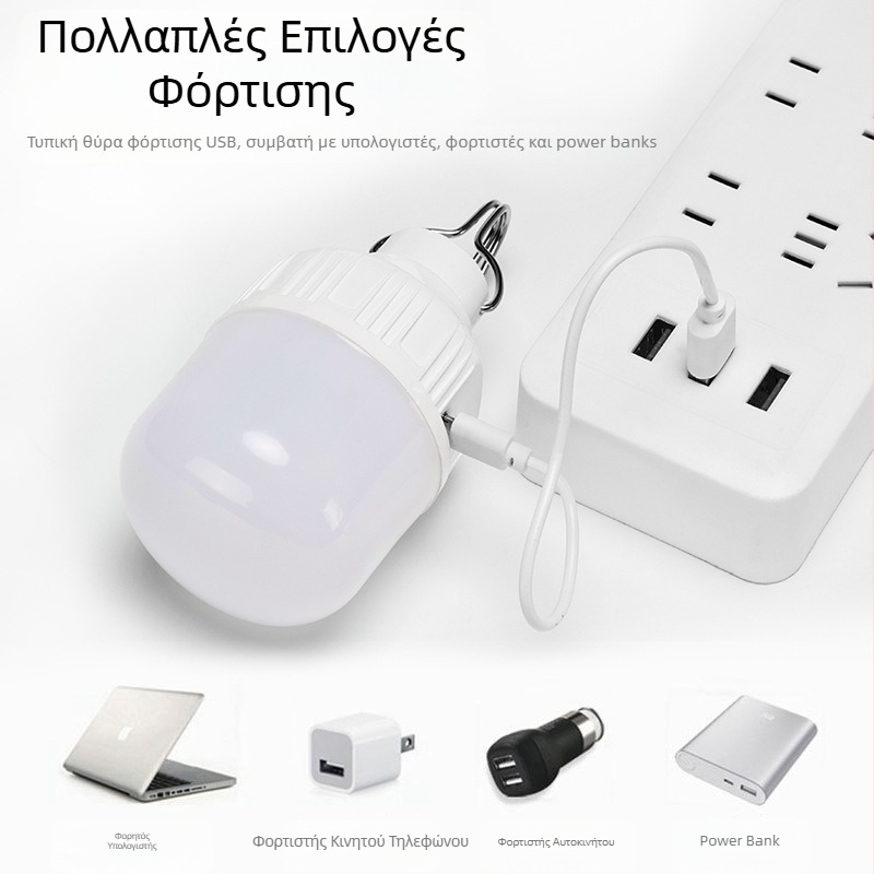 Νέα λάμπα φόρτισης LED 3 εξωτερικές αδιάβροχες λάμπες έκτακτης ανάγκης για νυχτερινό περίπτερο στην αγορά, φορητές, για φωτισμό έκτακτης ανάγκης