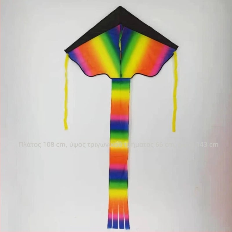 Triangle Kite Folding Rod Blackhead Color Bar Diamond Exportable with Line Board Toy Κατάλληλο για εξαγωγή από το Amazon