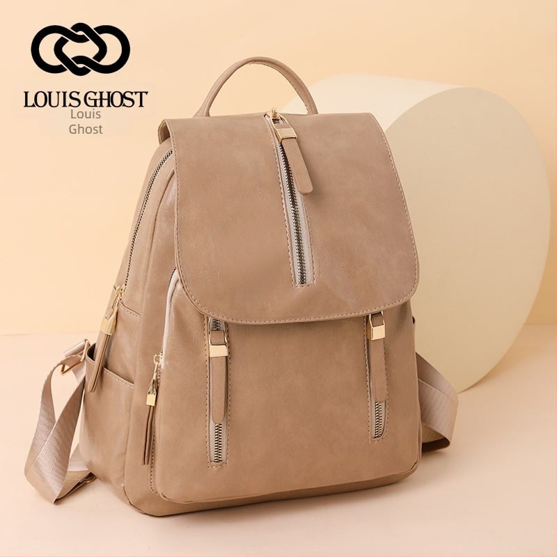 Γυναικείο σακίδιο πλάτης κορεατικού στιλ ρετρό 2023, νέο μοντέρνο, μεγάλης χωρητικότητας, μαλακό δερμάτινο γυναικείο σακίδιο πλάτης, casual, τσάντα ταξιδιού για όλες τις χρήσεις