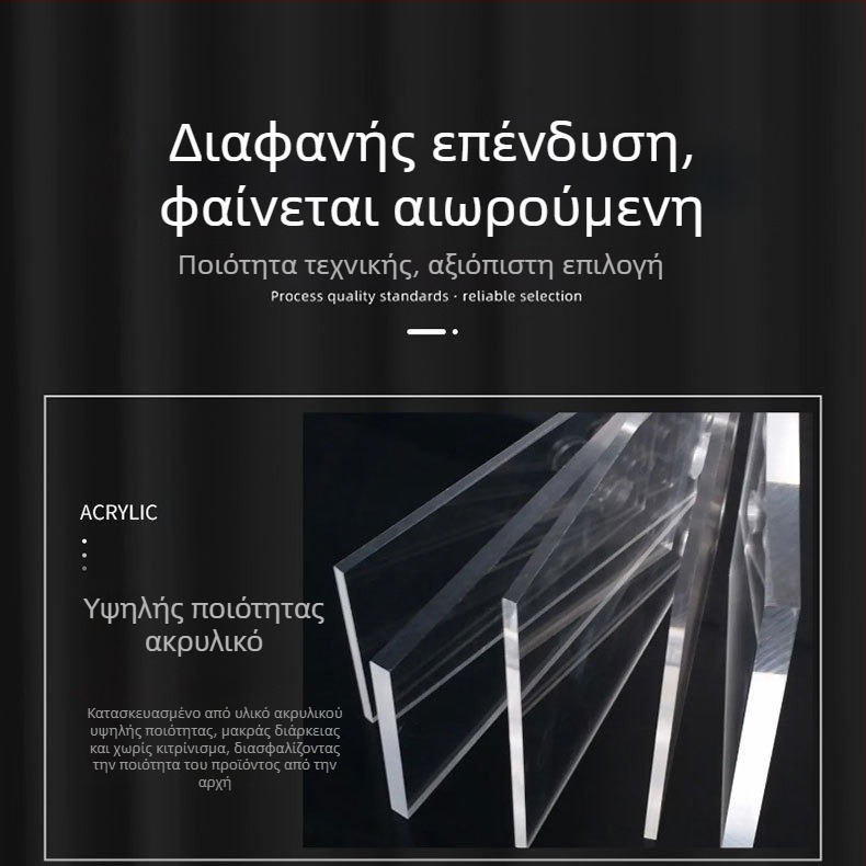 Wen Chuang Δύο Ακρυλικά Κουτιά Συσκευασίας για Κέρματα 40mm, Εξωτερικό Κουτί με Αναμνηστικό Μετάλλιο για Κέρματα 35mm, Σχέδιο Χάραξης με Λέιζερ