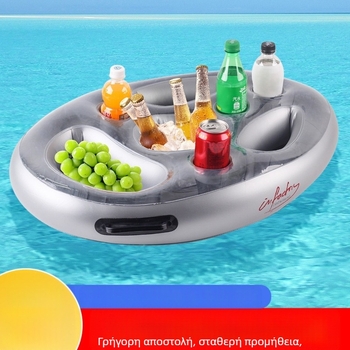 Amazon Hot Sale PVC Φουσκωτή Ποτηροθήκη Ποτηροθήκη Πορώδης Ποτηροθήκη Φρούτων Πιάτο Κρασιού για Πάρτι που Επιπλέει στο Νερό