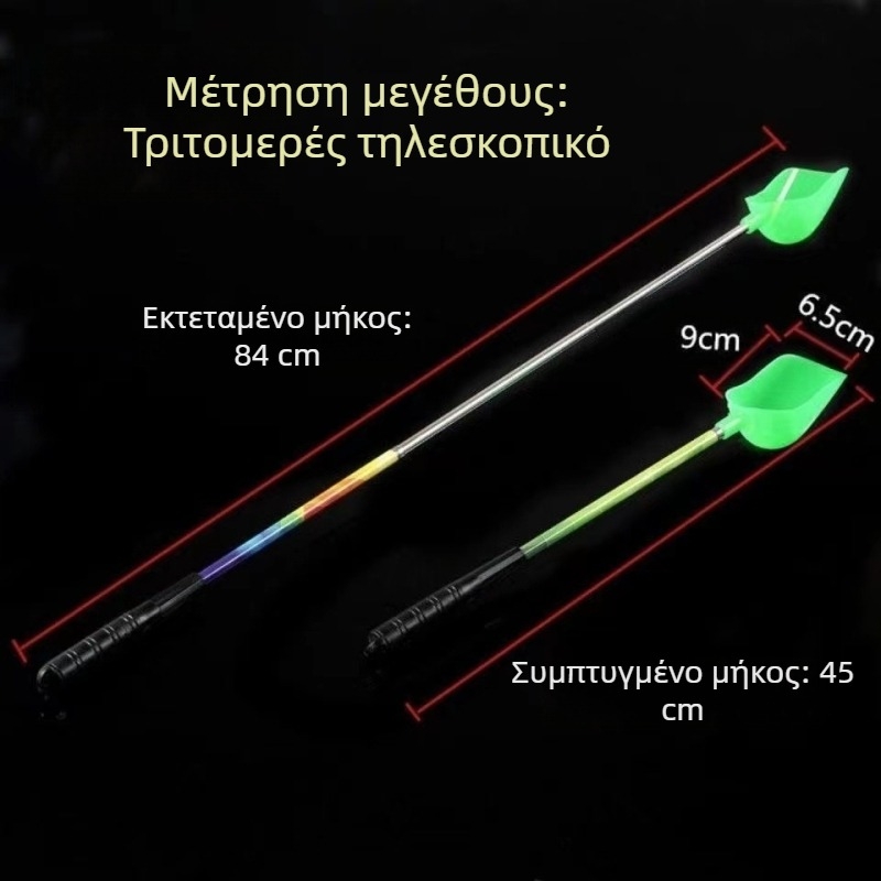 Τηλεσκοπικό κουτάλι ψαρέματος 3 καλάμια από ανοξείδωτο ατσάλι, κουτάλι ψαρέματος, κουτάλι δολώματος, κουτάλι δολώματος ψαρέματος