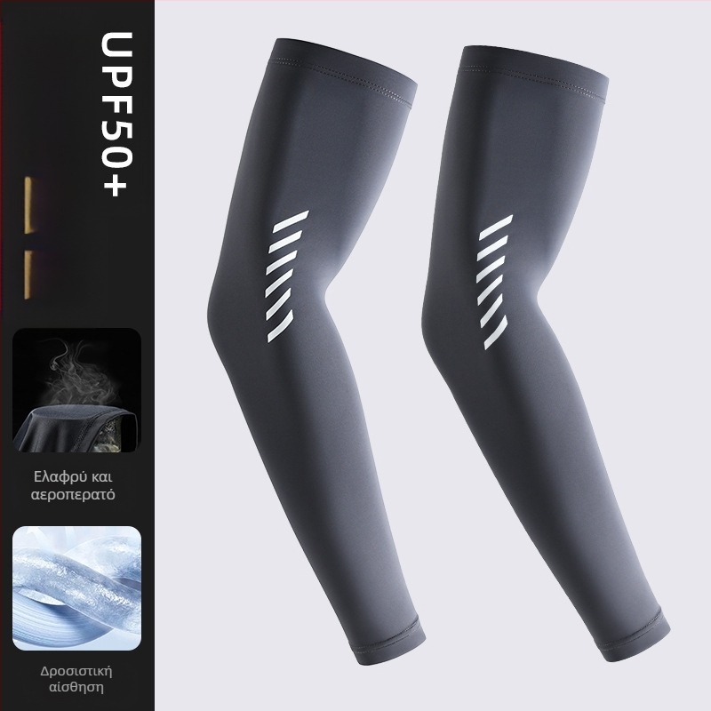 Ανδρικό μανίκι παγοπροστασίας από αντηλιακό, μεταξωτό μανίκι παγοπροστασίας, καλοκαιρινό, λεπτό, δροσερό, αναπνεύσιμο, με προστασία από την υπεριώδη ακτινοβολία, καλοκαιρινό προστατευτικό μπράτσου ποδηλασίας