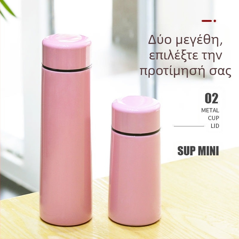 Φορητό ποτήρι τσέπης από ανοξείδωτο ατσάλι 304 Μίνι απλό μικρό ποτήρι νερού για κορίτσια, άνδρες και γυναίκες, χαριτωμένο θερμός