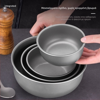 Μπολ από καθαρό τιτάνιο Factory Outlet για υπαίθριες κατασκηνώσεις, μπολ από τιτάνιο, επιτραπέζια σκεύη για το πεδίο, φορητό μπολ από τιτάνιο σε στοίβα