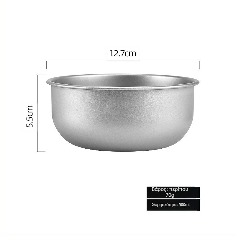 Μπολ από καθαρό τιτάνιο Factory Outlet για υπαίθριες κατασκηνώσεις, μπολ από τιτάνιο, επιτραπέζια σκεύη για το πεδίο, φορητό μπολ από τιτάνιο σε στοίβα