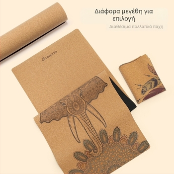 Nagoudi καουτσούκ αντιολισθητική λαβή απορρόφησης κραδασμών παχύρρευστη ανδρική άσκηση γιόγκα γυμναστικής από φελλό πτυσσόμενη πετσέτα γιόγκα χαλάκι