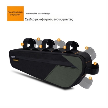 Τσάντα ποδηλάτου για ποδήλατο βουνού αυτοκινητοδρόμου, μπροστινή πλαϊνή τσάντα άνω σωλήνα μπροστινής δοκού, τσάντα αποθήκευσης, τσάντα εργαλείων, άνω τσάντα σωλήνα, τσάντα ποδηλασίας