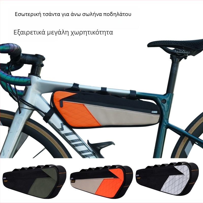 Τσάντα ποδηλάτου για ποδήλατο βουνού αυτοκινητοδρόμου, μπροστινή πλαϊνή τσάντα άνω σωλήνα μπροστινής δοκού, τσάντα αποθήκευσης, τσάντα εργαλείων, άνω τσάντα σωλήνα, τσάντα ποδηλασίας