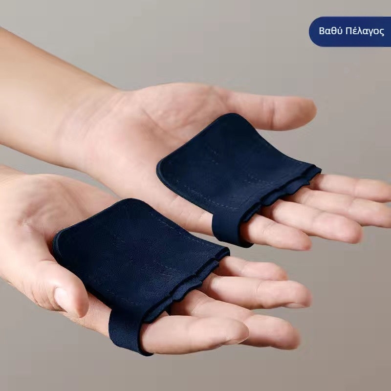 Γάντια γυμναστικής με ειδική ελαστική ζώνη για σκληρή έλξη, δερμάτινα αντικουκούλι, τετράγωνα προστατευτικά παλάμης για άνδρες και γυναίκες