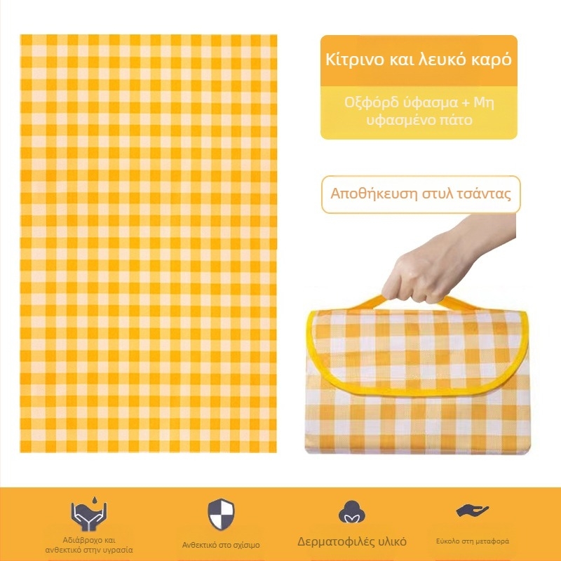 Στρώμα πικνίκ, αδιάβροχο, εξωτερικό στρώμα πικνίκ, αδιάβροχο, παχύρρευστο ύφασμα Oxford, μη υφασμένο ύφασμα για τσάντα πικνίκ PE