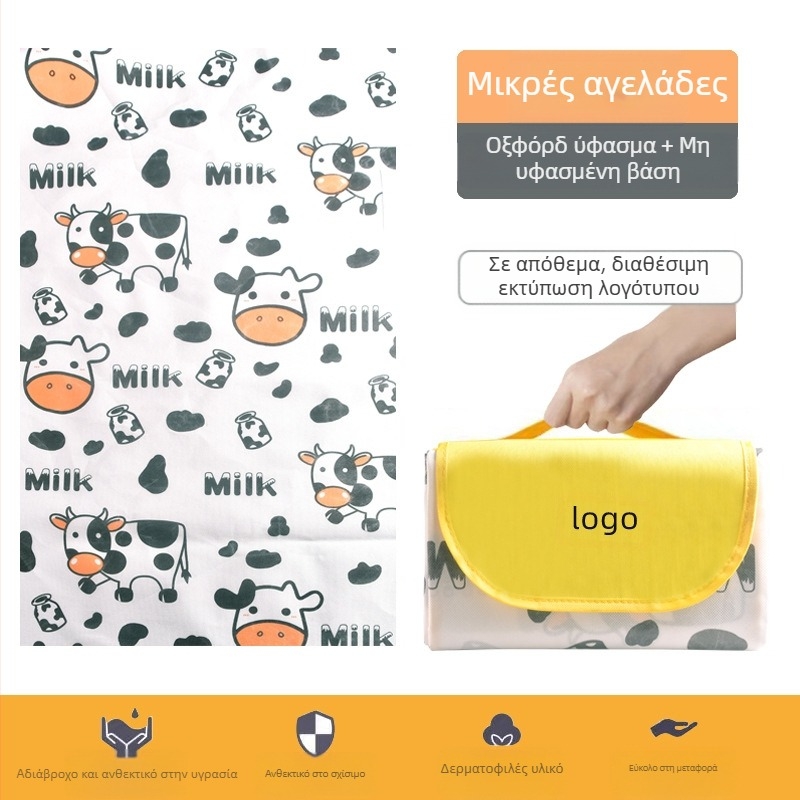 Στρώμα πικνίκ, αδιάβροχο, εξωτερικό στρώμα πικνίκ, αδιάβροχο, παχύρρευστο ύφασμα Oxford, μη υφασμένο ύφασμα για τσάντα πικνίκ PE