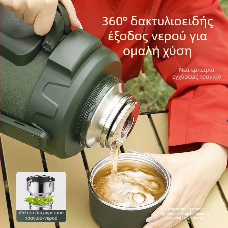 Βραστήρας συντήρησης θερμότητας από ανοξείδωτο ατσάλι για άνδρες εξωτερικού χώρου, με γράμματα εξαιρετικά χοντρές, χαμηλή προβλήτα 316, μεγάλης χωρητικότητας Qihu