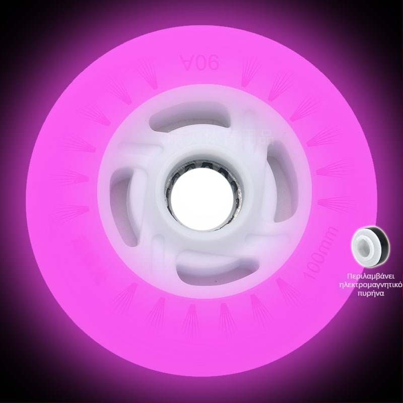 Παιδικά πατίνια με φλας, πατίνια με ίσια σειρά, φωτεινά πατίνια ενηλίκων, πατινάζ ταχύτητας PU90 100mm110mm