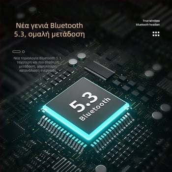 Ακουστικά Bluetooth m10 Ασύρματα ακουστικά υψηλής ισχύος με ενσωματωμένη τεχνολογία αφής και μείωση θορύβου, μεγάλης διάρκειας, ψηφιακή οθόνη F9-5c