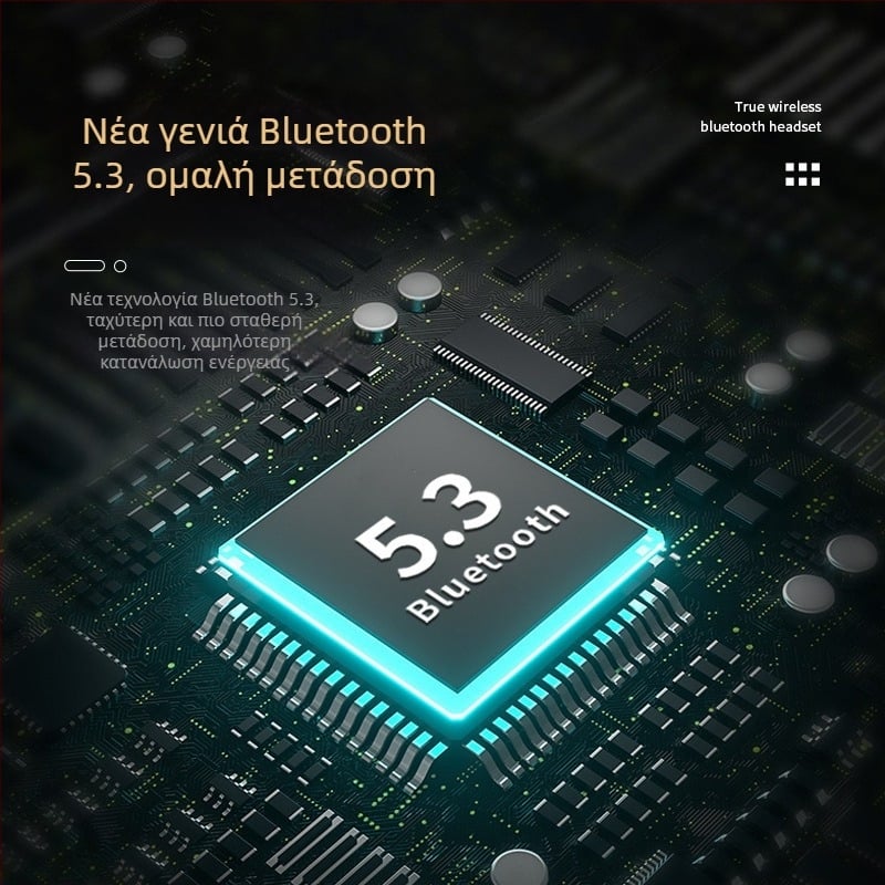 Ακουστικά Bluetooth m10 Ασύρματα ακουστικά υψηλής ισχύος με ενσωματωμένη τεχνολογία αφής και μείωση θορύβου, μεγάλης διάρκειας, ψηφιακή οθόνη F9-5c