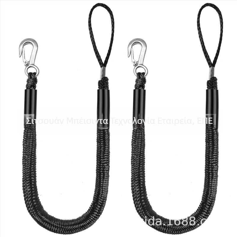 Αναβάθμιση 4FT Νέο σχοινί γάντζο για βάρκα Ελαστικό σχοινί για βάρκα Καλώδιο θαλάσσης από καουτσούκ για βάρκα Σχοινί αποβάθρας