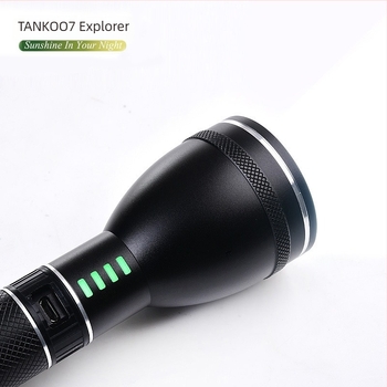 Φακός ανίχνευσης ασφαλείας TANK007 με LED για εξωτερική περιπολία, φακό με εκτεταμένη λαβή A602L