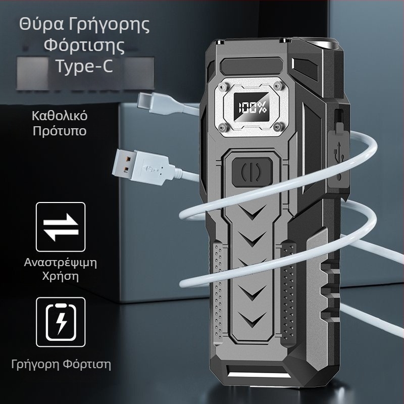 Νέος διασυνοριακός πολυλειτουργικός μαγνητικός ισχυρός φακός LED για εξωτερικό φωτισμό έκτακτης ανάγκης, λάμπα επισκευής αυτοκινήτων, θησαυρός
