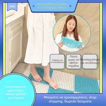 Χονδρικό παχύρρευστο πατάκι δαπέδου κουζίνας μπάνιου υδρόφοβο αντιολισθητικό πατάκι δαπέδου κοίλο αδιάβροχο πατάκι δαπέδου