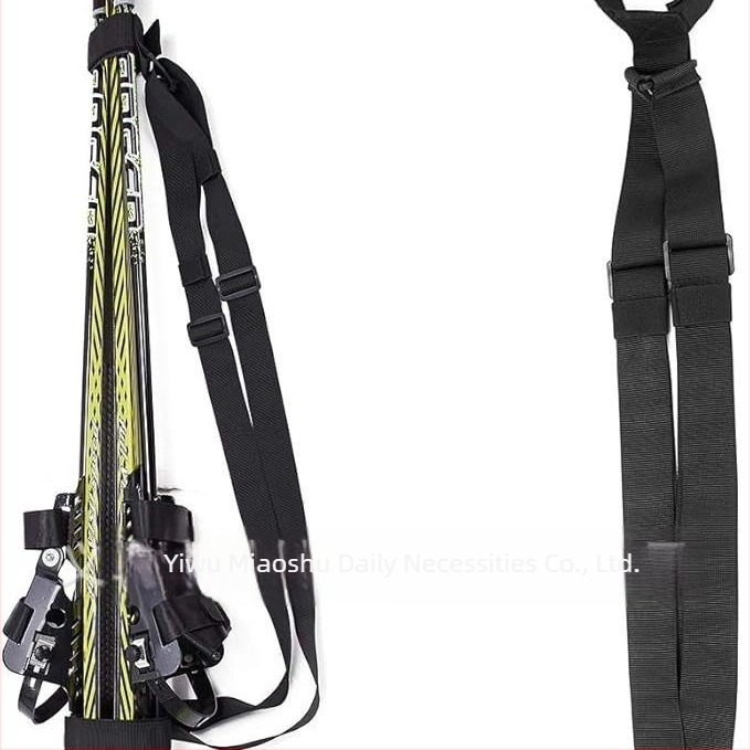 Διασυνοριακό λουράκι χειμερινού σκι Amazon για εύκολη μεταφορά, ρυθμιζόμενο λουράκι ώμου από νάιλον