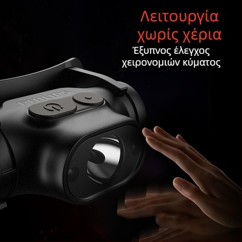 Διασυνοριακός προβολέας Philips Sfl1851 με εξαιρετικά ελαφρύ έξυπνο αισθητήρα, εξωτερικός, πεζοπορία, κάμπινγκ, στυλ Patrol, τοποθετημένος στο κεφάλι