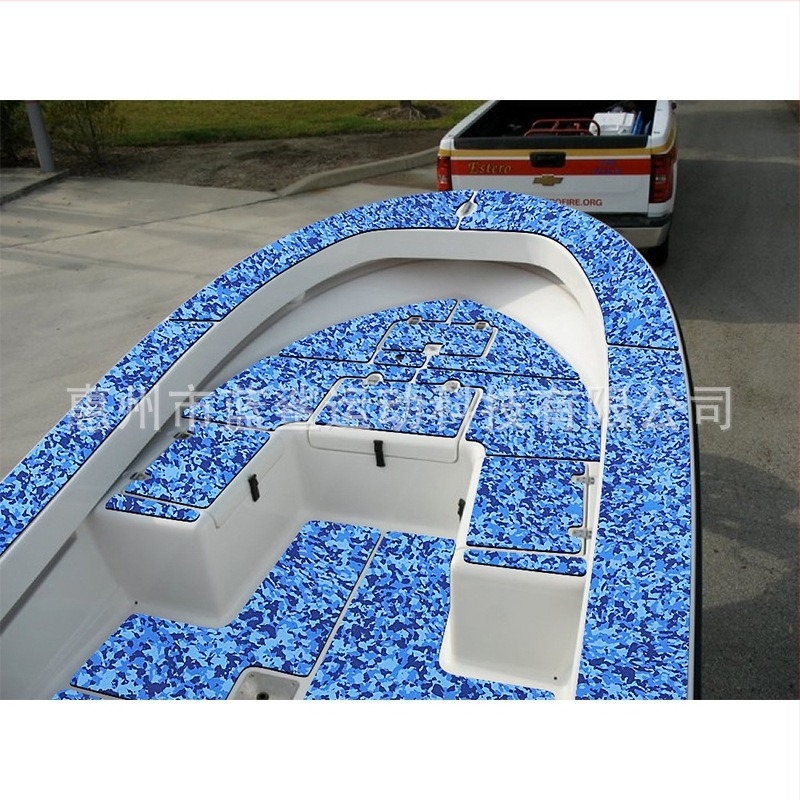 Amazon New EVA Yacht Anti-Slip Mat Camouflage Hot Press Dot EVA Deck Anti-Slip Mat Fishing Boat Anti-Slip Mat