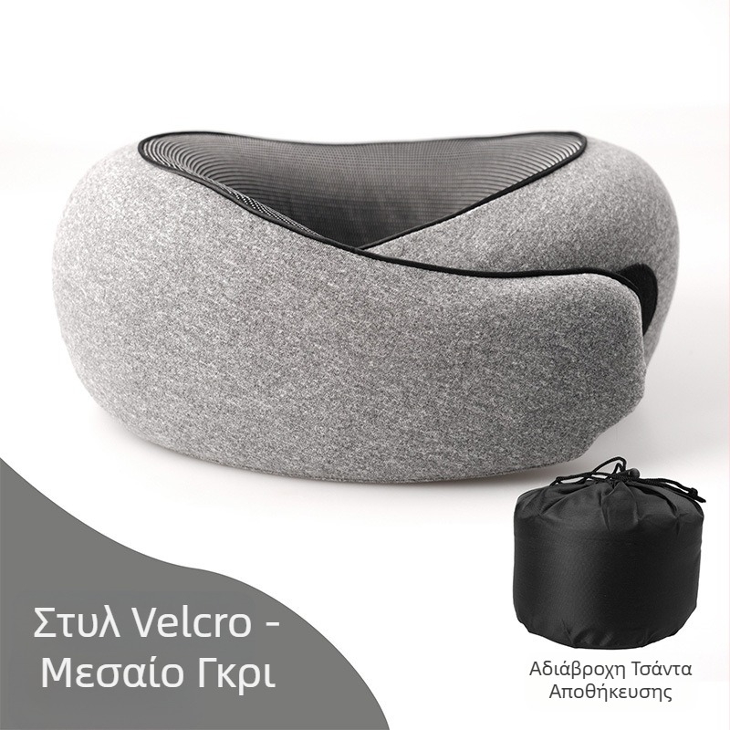 Διασυνοριακό Amazon χονδρικής υψηλής ποιότητας αφρός μνήμης μαξιλάρι σε σχήμα U μπορεί να αποθηκευτεί σε σχήμα U λαιμός μαξιλαριού για ταξίδια αεροσκαφών μαξιλάρι υπνάκο