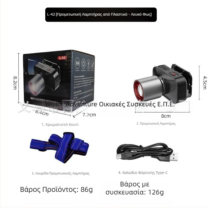 Εκ μέρους της έκρηξης ισχυρού φωτός προβολέα έξυπνης επαγωγής πολυλειτουργικής εξωτερικής νυχτερινής αλιείας φορητής επαναφορτιζόμενης λάμπας ανθρακωρύχου εργασίας μεγάλης εμβέλειας