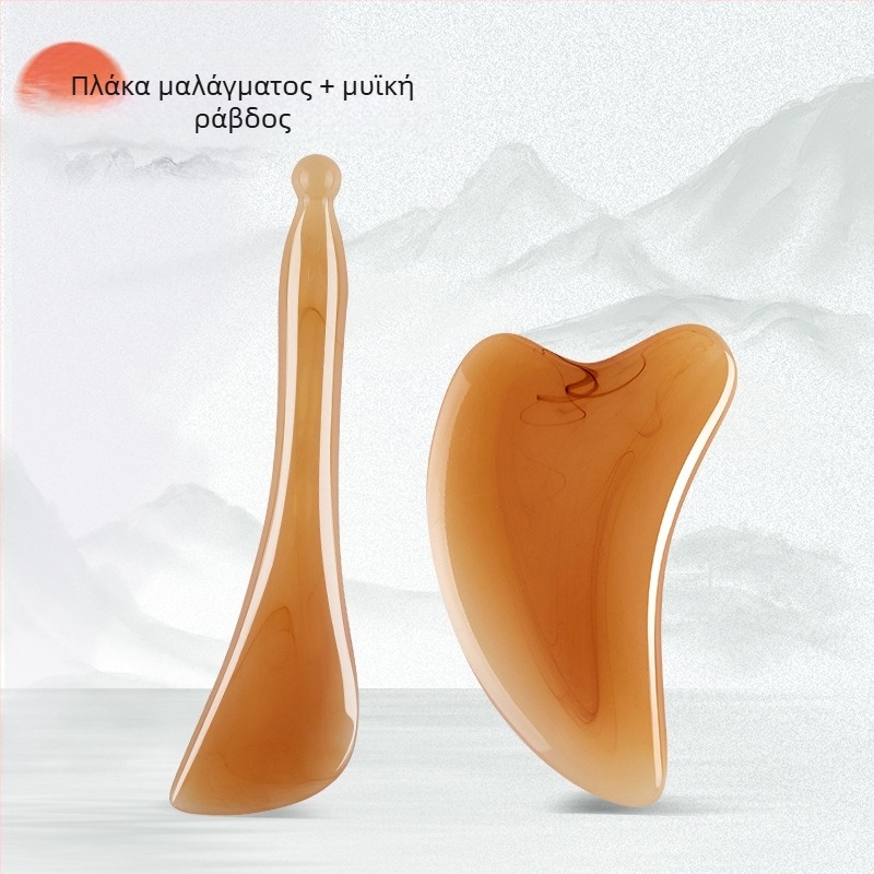 Απομίμηση ρινικού ξυστριού απομίμησης κέρατου, ομορφιά μύτης, βελονισμός, μασάζ προσώπου, δέσμη μύτης, υψηλό τρίψιμο, τράβηγμα αυτιών, Meridian Acupoint Stick, ραβδί προσώπου που καταπνίγει