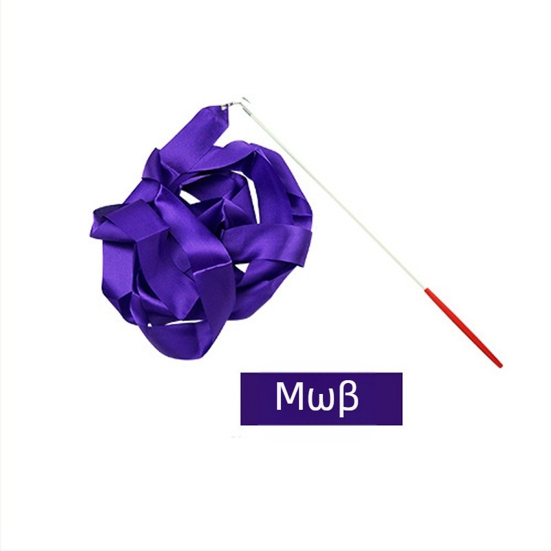 Διασυνοριακή χονδρική κορδέλα χορού για παιδιά Ρυθμική γυμναστική Χορευτική παράσταση Πολύχρωμη κορδέλα Γυμναστική προπόνηση Γυμναστική κορδέλα