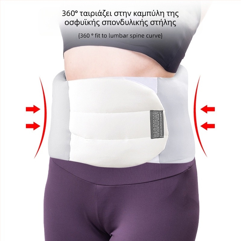 Μαξιλάρι μέσης από βαμβακερό φλις για βαθύ ύπνο, ξαπλωμένο στο πλάι, ζώνη προστασίας μέσης, ζεστό προστατευτικό μαξιλάρι μέσης