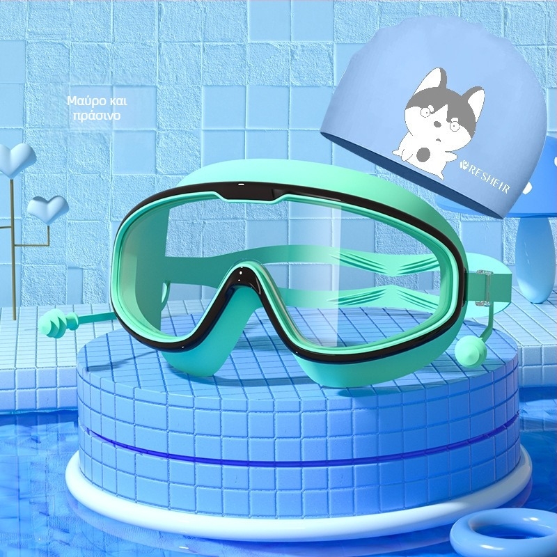 Παιδικά γυαλιά κολύμβησης HD αδιάβροχα αντιθαμβωτικά γυαλιά κολύμβησης μεγάλου σκελετού επαγγελματικά γυαλιά κατάδυσης με προστασία ματιών από σιλικόνη, μοντέρνο εξοπλισμό κολύμβησης
