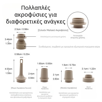 Νέα εξωτερική αντλία αέρα για κάμπινγκ, βολική, συμπαγής και υψηλής ισχύος αντλία αέρα, φωτισμός κάμπινγκ με πολλαπλές λειτουργίες αντλίας αέρα