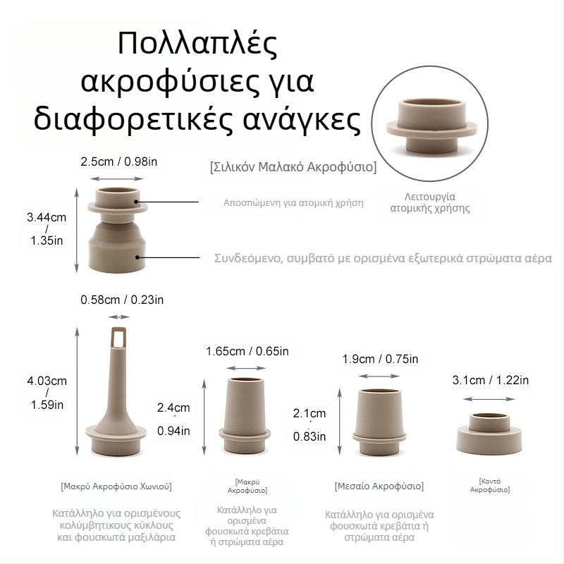 Νέα εξωτερική αντλία αέρα για κάμπινγκ, βολική, συμπαγής και υψηλής ισχύος αντλία αέρα, φωτισμός κάμπινγκ με πολλαπλές λειτουργίες αντλίας αέρα