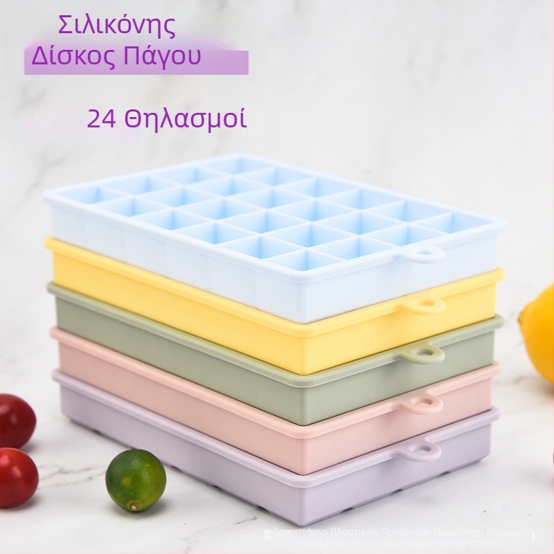 Διαγώνιο τετράγωνο παγάκι σιλικόνης 24 πλέγμα οικιακής χρήσης καλούπι παγωτού τροφίμων δημιουργικό DIY παγομηχανή καλούπι παγάκι