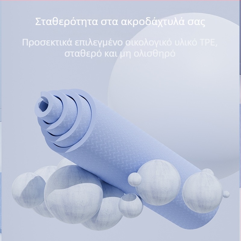 SanFan2024 Νέο χαλάκι γιόγκα, απορροφητικό κραδασμών, αντιολισθητικό, ήσυχο, γυμναστικό χαλάκι, αθλητικό, ισχυρό, μαλακό χαλάκι αναπήδησης