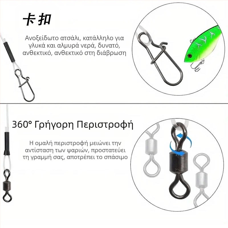 Υπο-μπροστινό σύρμα άνθρακα με σύρμα κατά του δαγκώματος δεμένο τελικό προϊόν με περιστρεφόμενο πείρο σύνδεσης κοστούμι γραμμής χονδρικής