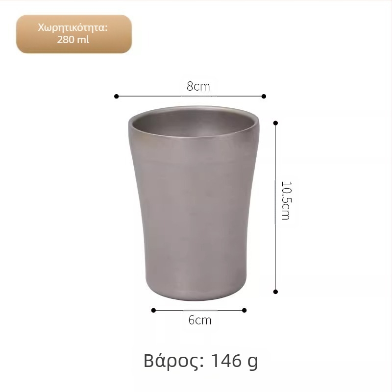 Ρετρό βιομηχανικό ποτήρι μπύρας στυλ 304 από ανοξείδωτο ατσάλι, οικιακό ποτήρι νερού, δημιουργικό, υπαίθριο κάμπινγκ, φλιτζάνι