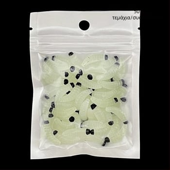 Διασυνοριακό δόλωμα Luya με κεφαλή ψωμιού PVC βιονικό σκουλήκι κόκκινο κεφάλι μαλακό δόλωμα ψεύτικο δόλωμα συσκευασία χονδρικής