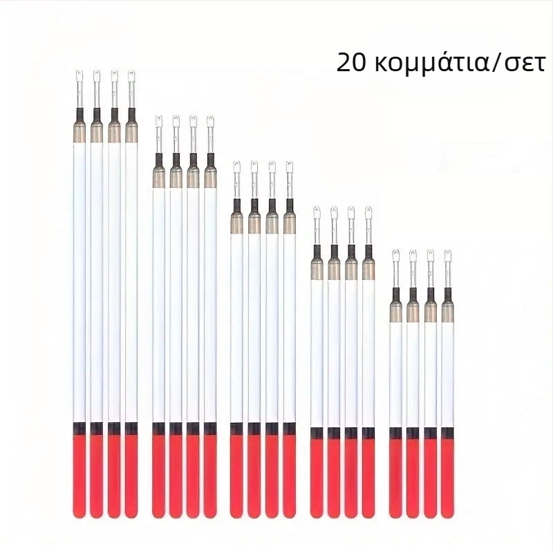 Διαφανές Πλαστικό Πλαστικό Κοίλο Ίσιο Πλωτό Σωλήνα με Χάντρες, Κοίλο Εντυπωσιακό Σωλήνα Ψαρέματος 5 Μοντέλα Κοστούμι