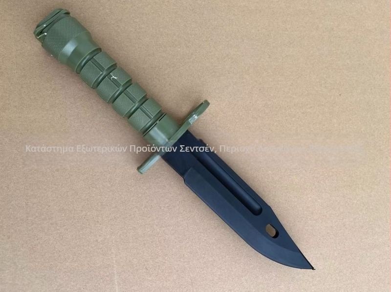 Εργοστασιακό πλαστικό μαχαίρι μοντέλο M9 τακτικής εκπαίδευσης μαλακό μαχαίρι ταινία και τηλεοπτικά στηρίγματα στρατιωτική διακόσμηση ανεμιστήρων διασυνοριακή χωρίς κέλυφος μαχαιριού