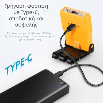 Yinnuo Headlamp Fishing Special Rechargeable Head-mounted Super Bright Mini Ultra Light Light Small Night Fishing Επαγωγική Λάμπα Καπέλου