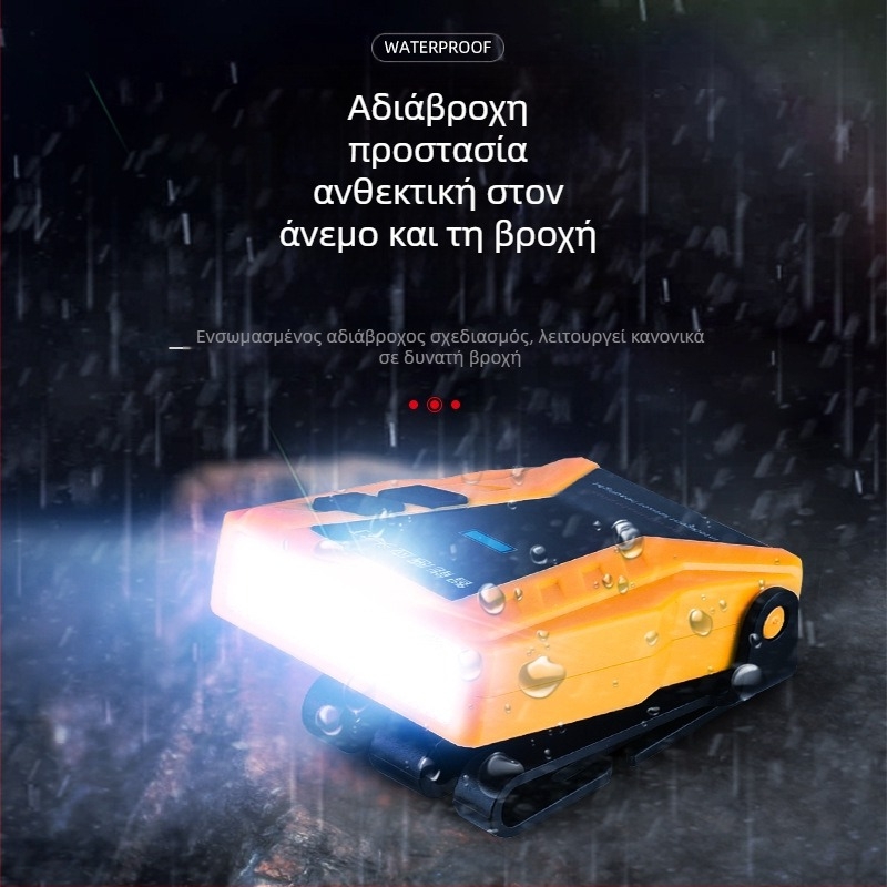 Yinnuo Headlamp Fishing Special Rechargeable Head-mounted Super Bright Mini Ultra Light Light Small Night Fishing Επαγωγική Λάμπα Καπέλου