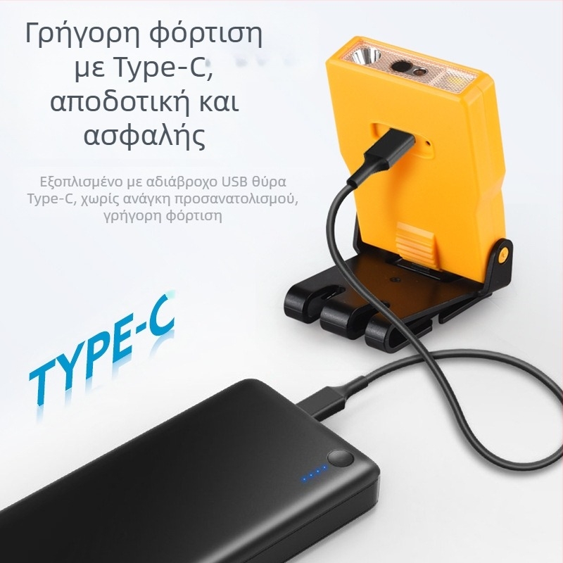 Yinnuo Headlamp Fishing Special Rechargeable Head-mounted Super Bright Mini Ultra Light Light Small Night Fishing Επαγωγική Λάμπα Καπέλου