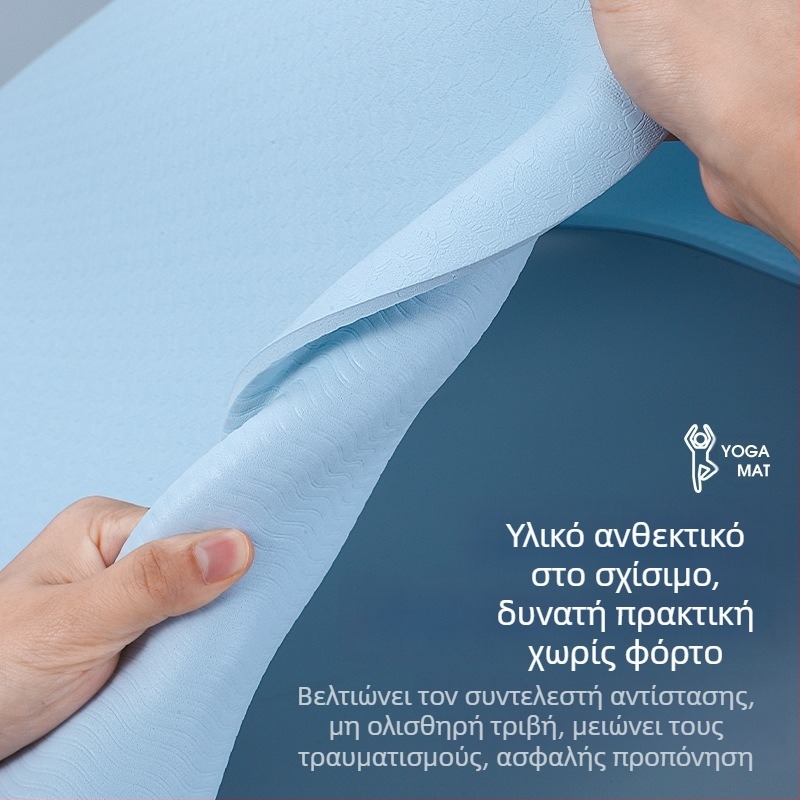Δυτικό χαλάκι γιόγκα γυμναστικής αθλητικού αναβάτη TPE χαλάκι γυμναστικής αντιολισθητικό χαλάκι γιόγκα ποδηλατικό χαλάκι πλατφόρμας για το σπίτι